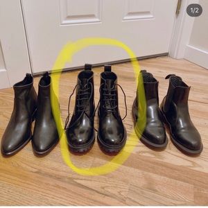 Other stories lace-up leather boots